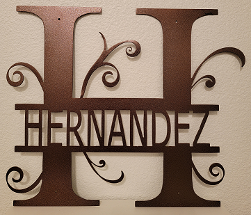 Split Initial & Custom Name