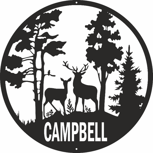 [WDND_24X24_FBK] Wilderness Deer - Custom