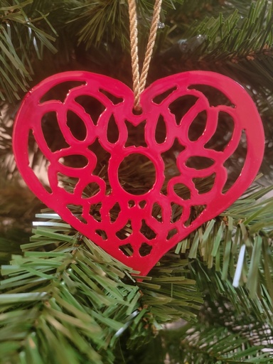 [HCO_4_GR] Heart Christmas Ornament