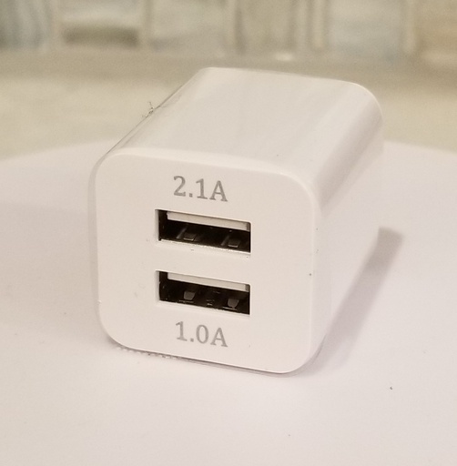 [chg_block] Charging Block Adapter (Dual USB-A)